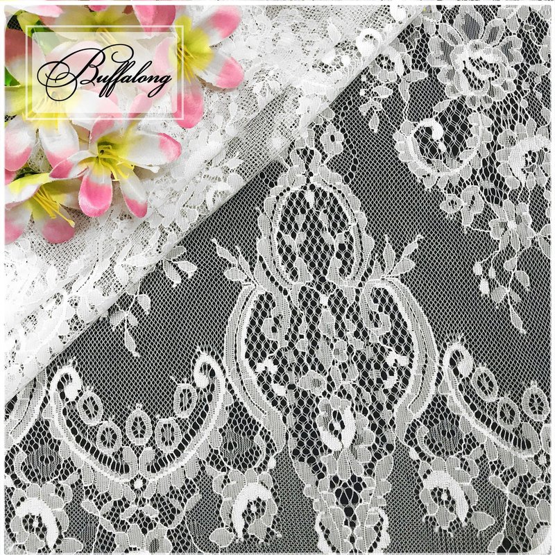 Lace Fabric Nylon Thread Wave Nylon for Bridal Wholesale Supplier 12